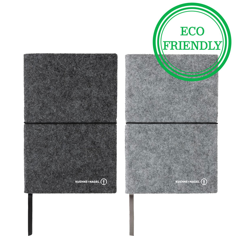 GRS Certified Recycled Felt A5 Softcover Notebook