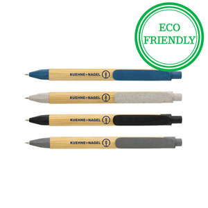 Write Responsible Recycled Paper Barrel Pen - This beautiful ballpen has a FSC® recycled paper barrel but looks like real bamboo!