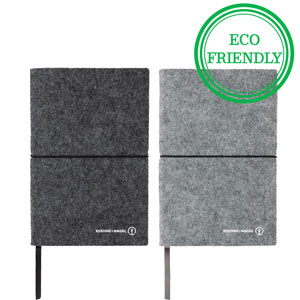 GRS Certified Recycled Felt A5 Softcover Notebook - This beautiful recycled felt notebook is perfect for all your notes.