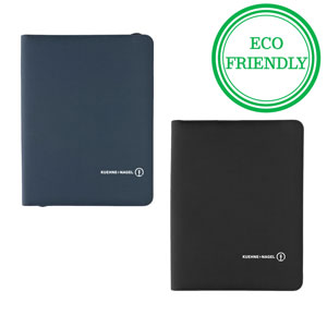 Impact Aware™ Deluxe 300D Tech Portfolio with Zipper - This A4 Impact AWARE™ deluxe 300D tech portfolio with zipper adds a little bit of extra sophistication to your work.