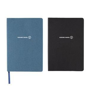 A5 Hardcover Notebook - This FSC® hardcover notebook features a FSC-certified paper cover with ribbon page marker.