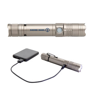 Rechargeable 3W Flashlight - Long lasting rechargeable flashlight that can be re-charged time after time so no need to replace batteries making this torch a sustainable choice.