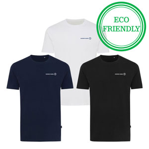 Iqoniq Bryce Recycled Cotton T-Shirt - 100% cotton unisex t-shirt, of which 50% recycled and 50% organic, 180 G/M².